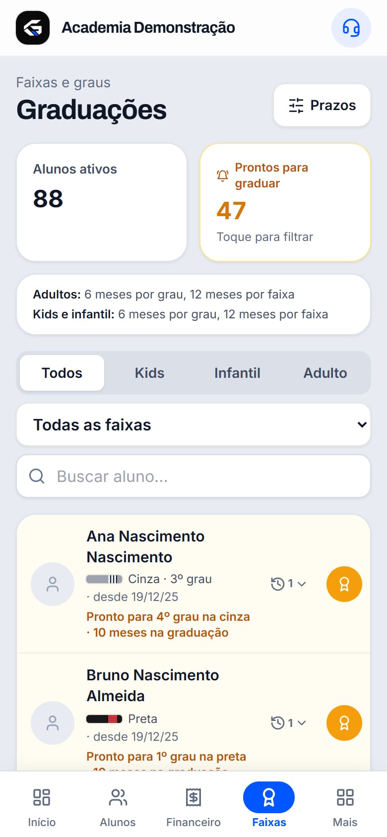 Quem já pode graduar